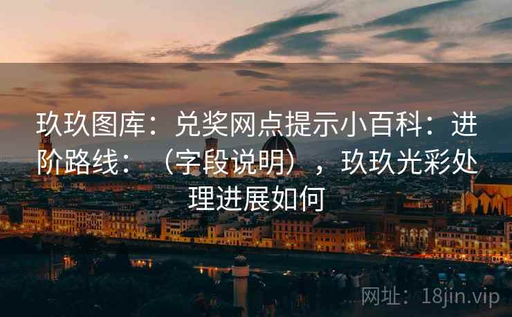 玖玖图库：兑奖网点提示小百科：进阶路线：（字段说明），玖玖光彩处理进展如何